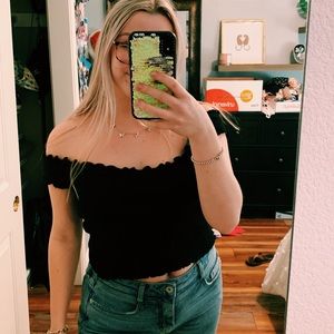 brandy off the shoulder top